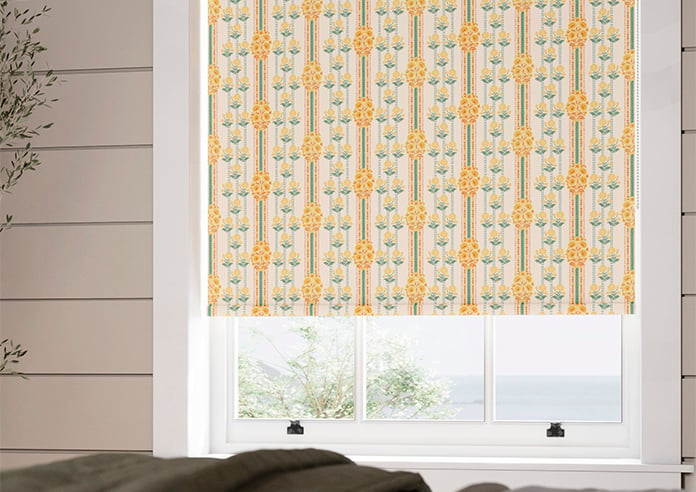 Petal & Block Jaipur Stripe, Marigold - Roller Blind - Image 5